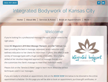 Tablet Screenshot of integratedbodyworkkc.com